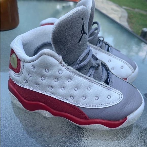 Nike Air Jordan 13 XIII Retro White Red Grey Toe  Sz8C  2014 - Picture 4 of 9